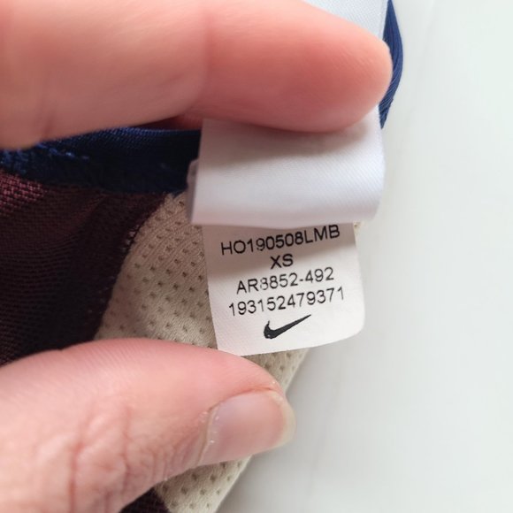 Nike Dri-Fit Windrunner Red/White/Blue Cross Back Sports Bra Size XS - Picture 14 of 14